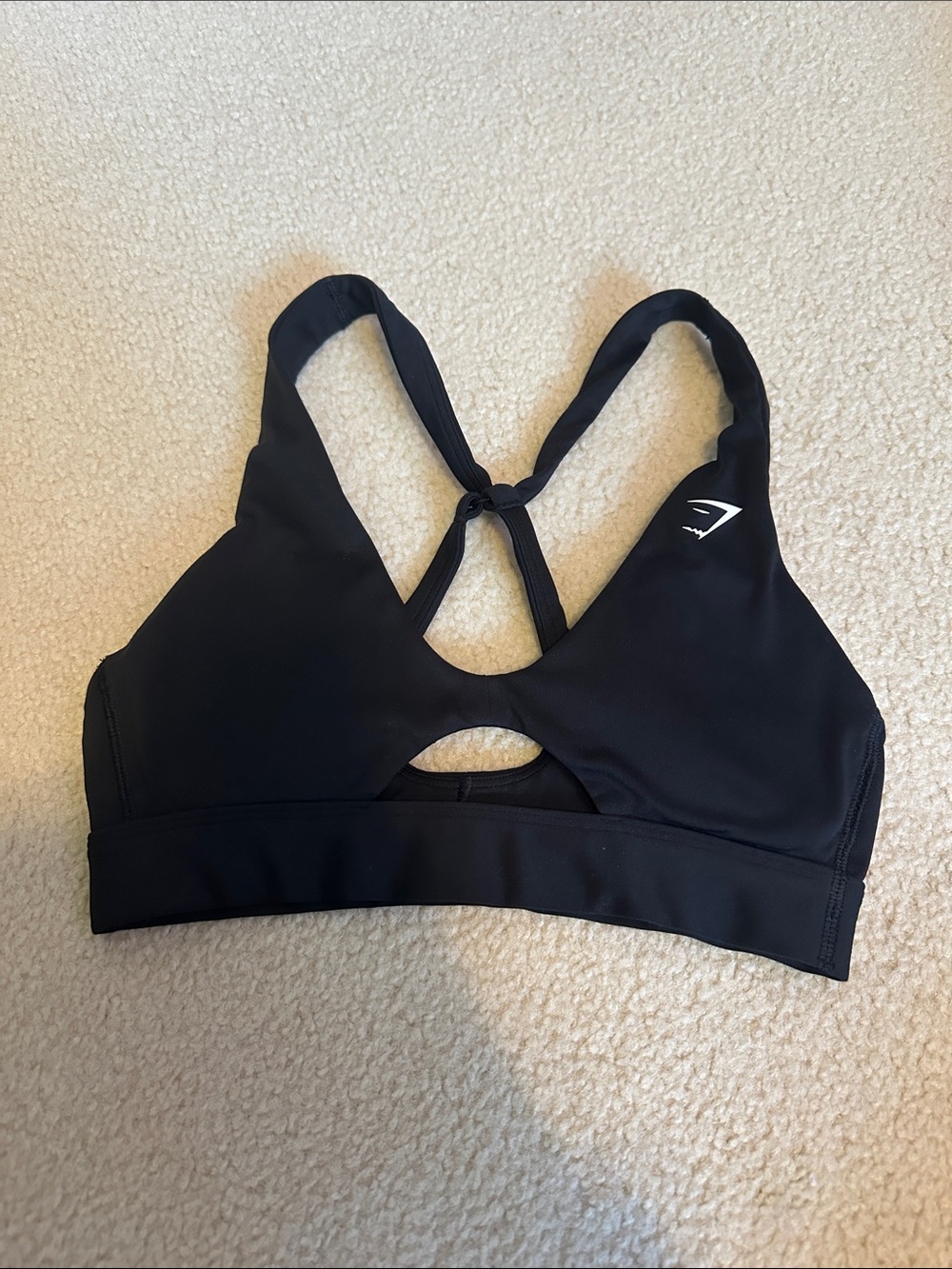 Peek a boo sports bra